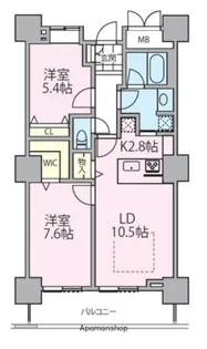 ロイヤルパークスタワー南千住【13階】の間取り