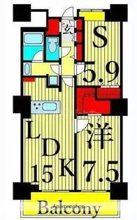 ロイヤルパークスタワー南千住【20階】の間取り