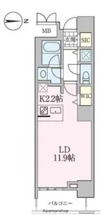 ロイヤルパークスタワー南千住【11階】の間取り