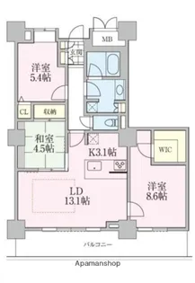 東京都荒川区南千住4丁目【マンション】の間取り