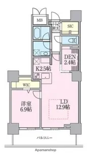 ロイヤルパークスタワー南千住【21階】の間取り