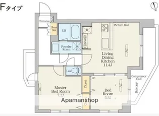 クレストコート綾瀬【3階】の間取り