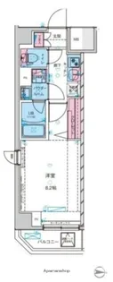 ジェノヴィア上野スカイガーデン【6階】の間取り