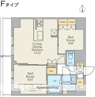 クレストコート東日暮里【5階】の間取り