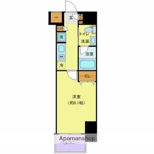 ライトハウス大塚【8階】の間取り