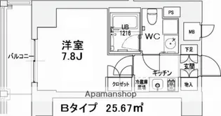 エスティメゾン王子【7階】の間取り