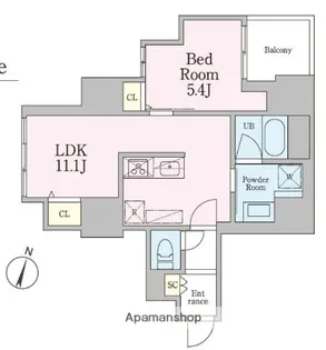 シュトラーレ本駒込【4階】の間取り