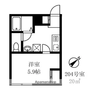 早稲田鶴巻町IMAハウス【2階】の間取り