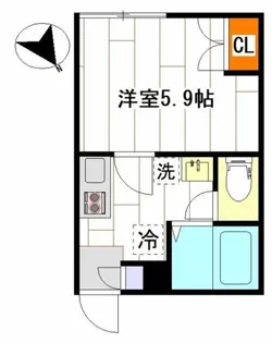 早稲田鶴巻町IMAハウス【1階】の間取り