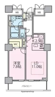ロイヤルパークスタワー南千住【14階】の間取り