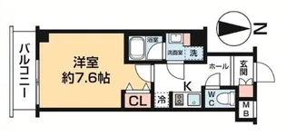 アンベリール大山WEST【1階】の間取り