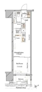 1DKの間取り画像