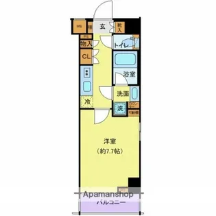クレヴィスタ板橋西台Ⅱ【6階】の間取り