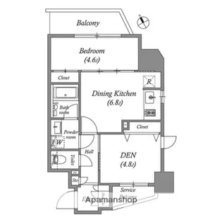 2DKの間取り画像