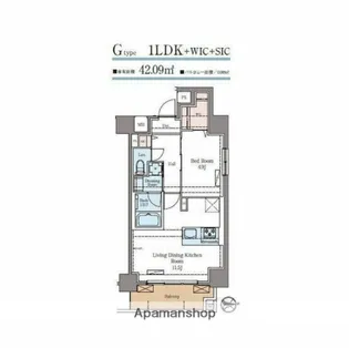 ラグゼナ秋葉原【7階】の間取り