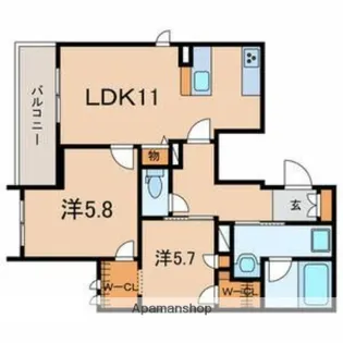 シャーメゾン南大塚【2階】の間取り