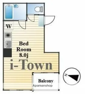 プレステージ島村【4階】の間取り