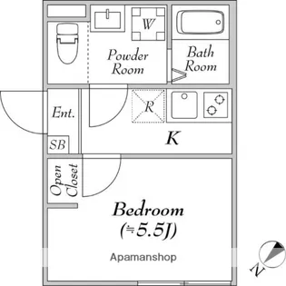IL MEZZO DI TOKYO,TRE【3階】の間取り