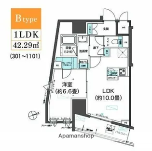 栖 浅草蔵前【7階】の間取り