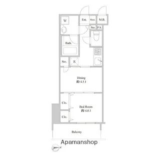 ルクレ東上野レジデンス【7階】の間取り