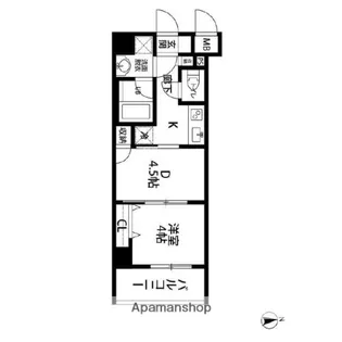 ルクレ東上野レジデンス【3階】の間取り