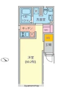 ルーナクレシェンテ早稲田【2階】の間取り