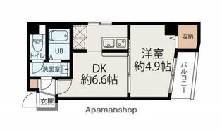 物件名登録なし【2階】の間取り