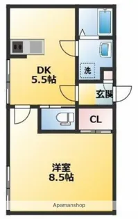 早稲田鶴巻町IMAハウス【4階】の間取り
