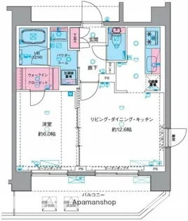 GENOVIA南千住ⅥSKYGARDEN【6階】の間取り