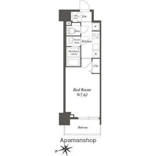 プレサンスブルーム浅草NORTH【8階】の間取り