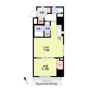 FELICE PRENDRE【7階】の間取り