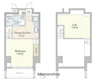 TALIESIN CY【5階】の間取り