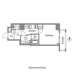 クオリタス東十条【4階】の間取り