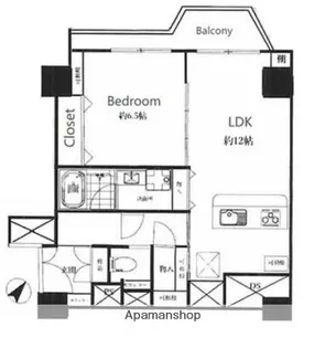 コープ野村一番町【5階】の間取り