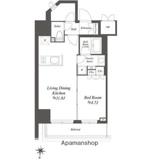 AIFLAT文京本駒込【9階】の間取り