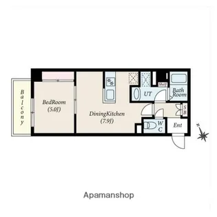 グローリオシェルト新宿山吹町【1階】の間取り