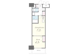 ROOTS SHINJUKU WAKAMATSUCHO(ルーツシ【6階】の間取り