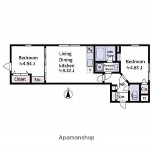 ALATO OYAMA【2階】の間取り
