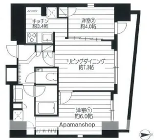 サンイング飯田橋【9階】の間取り