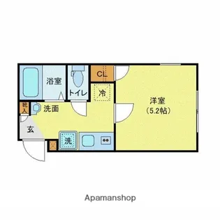 グレースコート町屋【2階】の間取り