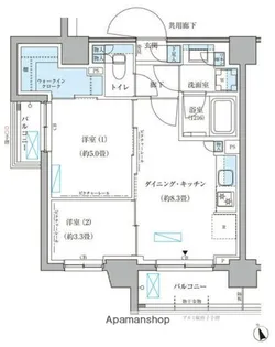 パークアクシス文京本郷【5階】の間取り