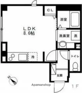 CERISIER TERRASSE播磨坂【1階】の間取り
