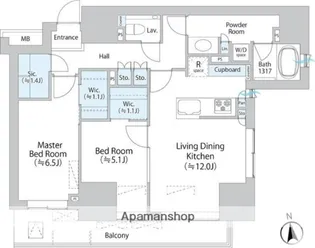 パークホームズ本郷三丁目【3階】の間取り