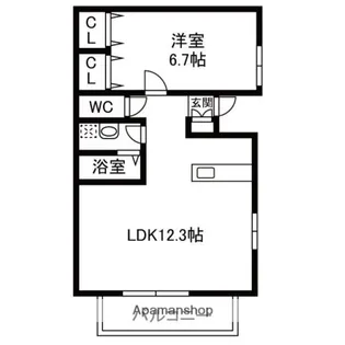 メゾンYB【1階】の間取り