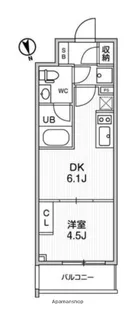 ALTERNA浅草【7階】の間取り