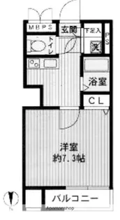 AQUA SWEET NIPPORI【4階】の間取り