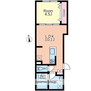 エムズレーベル西日暮里【3階】の間取り