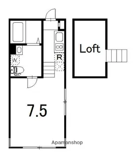 リッツ神楽坂【1階】の間取り