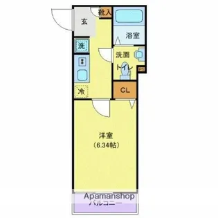 MQUARTO尾久【1階】の間取り