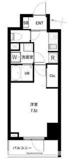 アーバンパーク扇大橋【8階】の間取り